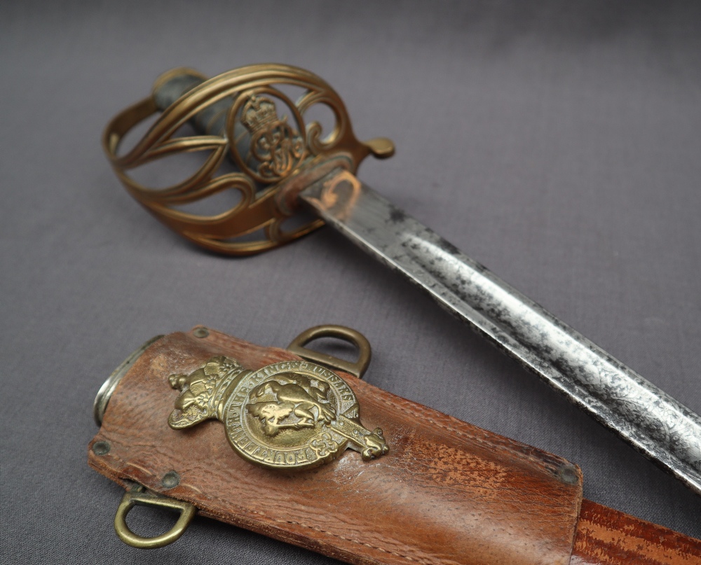 A George V officers dress sword, with an 82. - Image 6 of 12