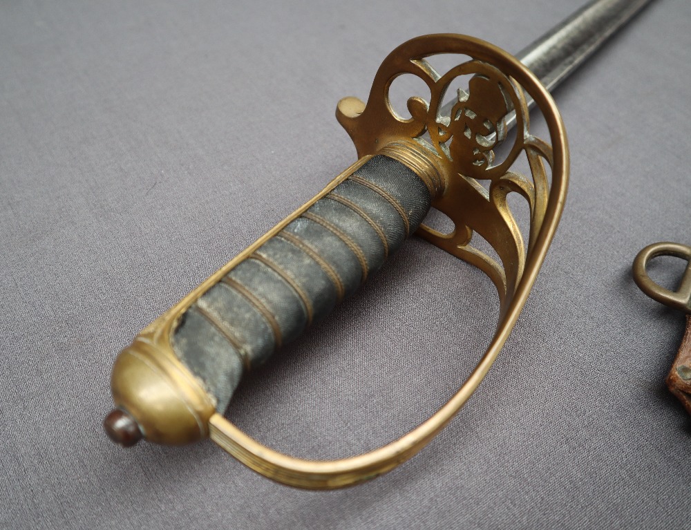 A George V officers dress sword, with an 82. - Image 11 of 12