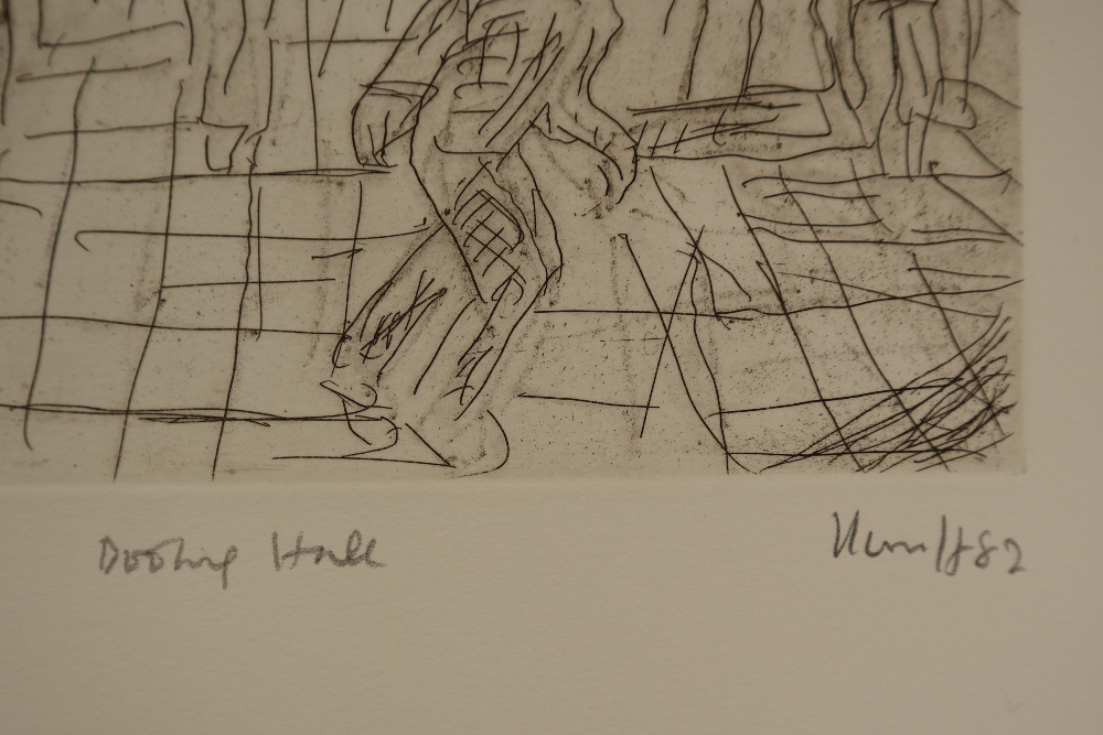 Leon Kossoff (British, 1926-2019) The Booking Hall Etching, 1982, on wove, signed, - Image 3 of 4
