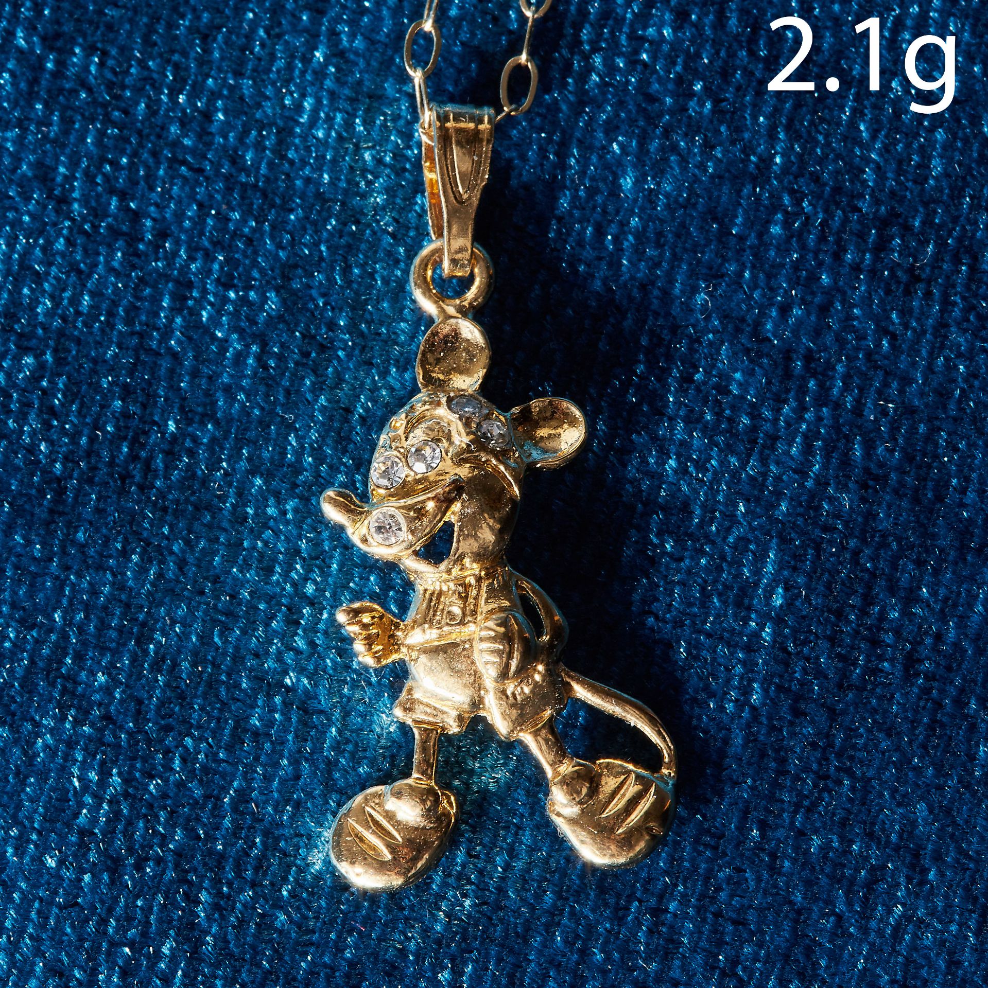 DISNEY MICKEY MOUSE PENDANT WITH CHAIN