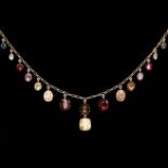 EDWARDIAN MULTI GEM NECKLACE