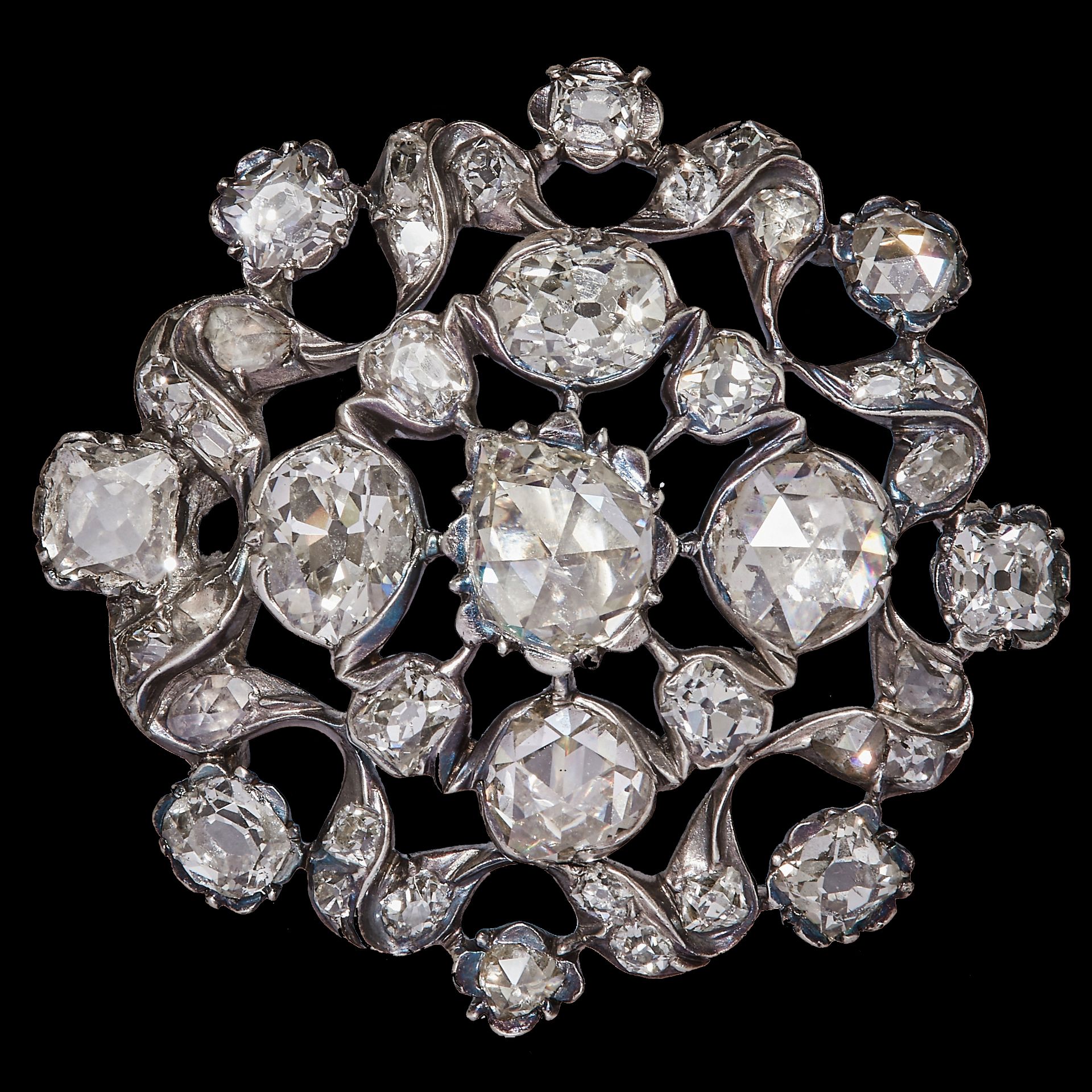 GEORGIAN DIAMOND BROOCH