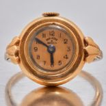 RETRO GOLD WATCH RING