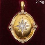 IMPRESSIVE VICTORIAN DIAMOND PENDANT