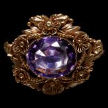 VICTORIAN AMETHYST BROOCH