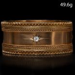 VICTORIAN DIAMOND WIDE HINGED BANGLE