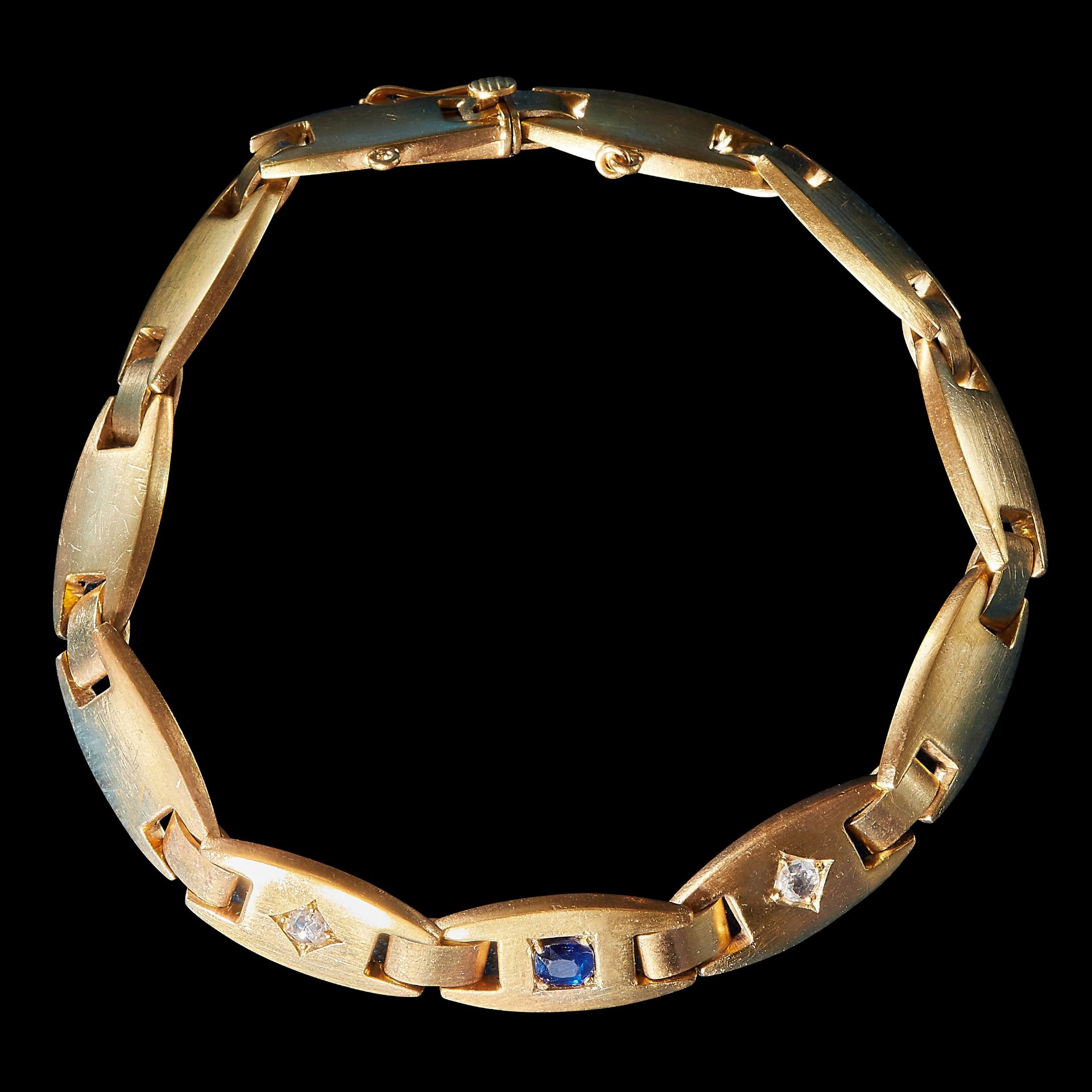 SAPPHIRE AND DIAMOND BRACELET