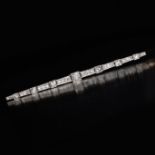 LARGE DIAMOND BAR BROOCH