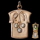 ANTIQUE GOLD PHOTO LOCKET PENDANT LOCKET