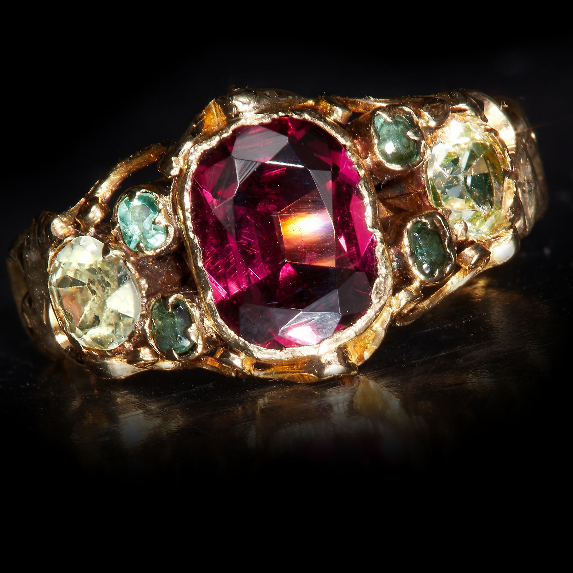 GEORGIAN GARNET RING