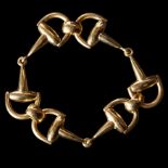 VINTAGE FANCY LINK GOLD BRACELET