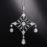 BELLE EPOQUE DIAMOND PENDANT NECKLACE