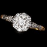 ANTIQUE DIAMOND CLUSTER RING