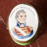 ANTIQUE ENAMEL PORTRAIT SNUFFBOX