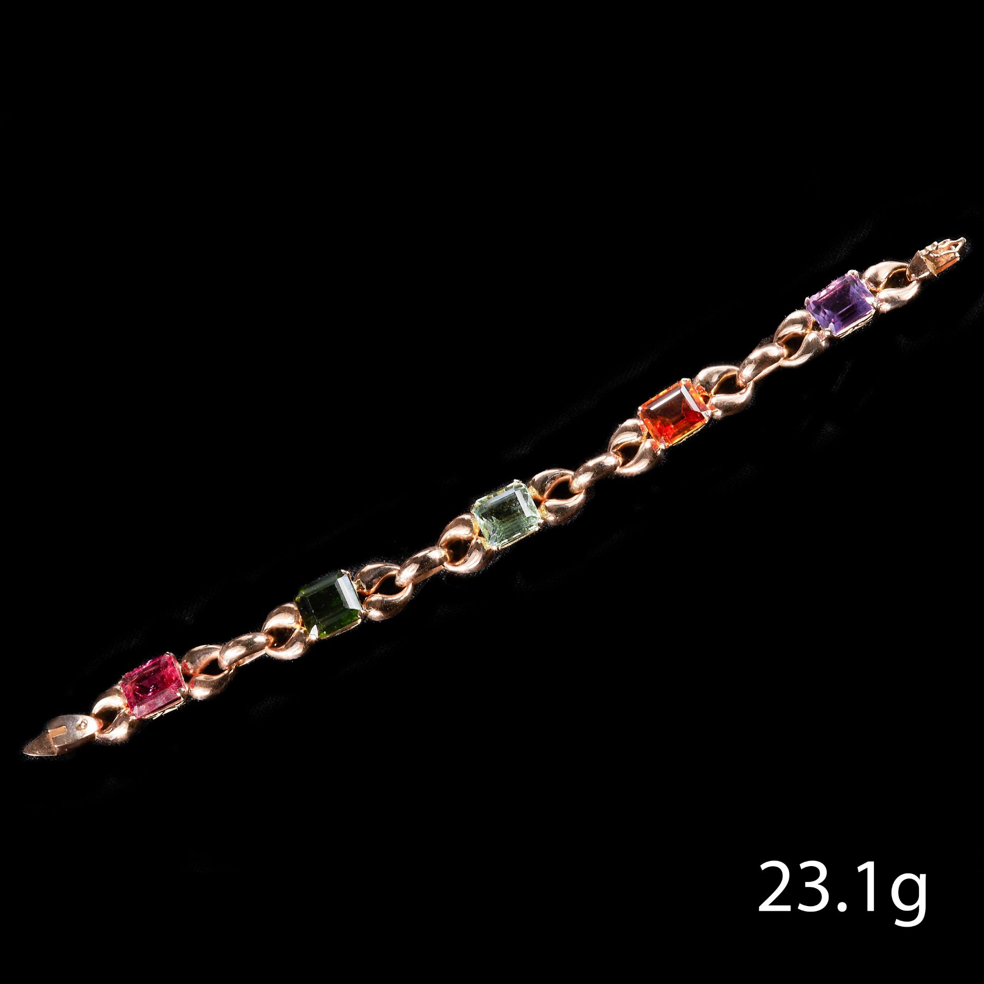 FINE MULTI GEM GOLD BRACELET