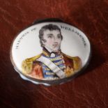 ANTIQUE ENAMEL PORTRAIT SNUFFBOX