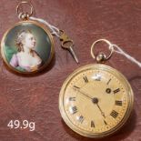 FINE ENAMEL POCKET WATCH