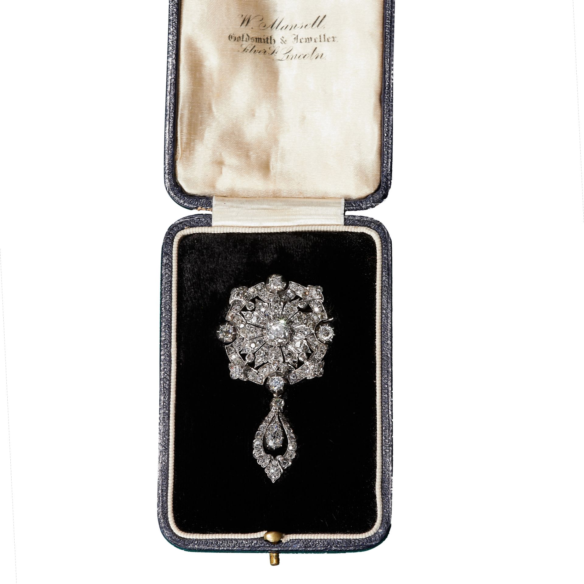 ANTIQUE DIAMOND DROP PENDANT/BROOCH - Image 2 of 2