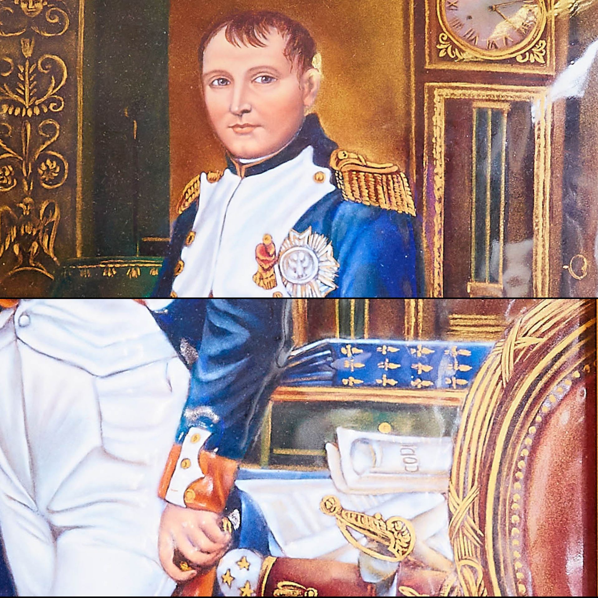 LIMOGES, THE EMPEROR NAPOLEON IN HIS STUDY AT THE THUILLERIES - Image 2 of 2