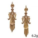 VICTORIAN PAIR OF TASSEL DROP EARRINGS