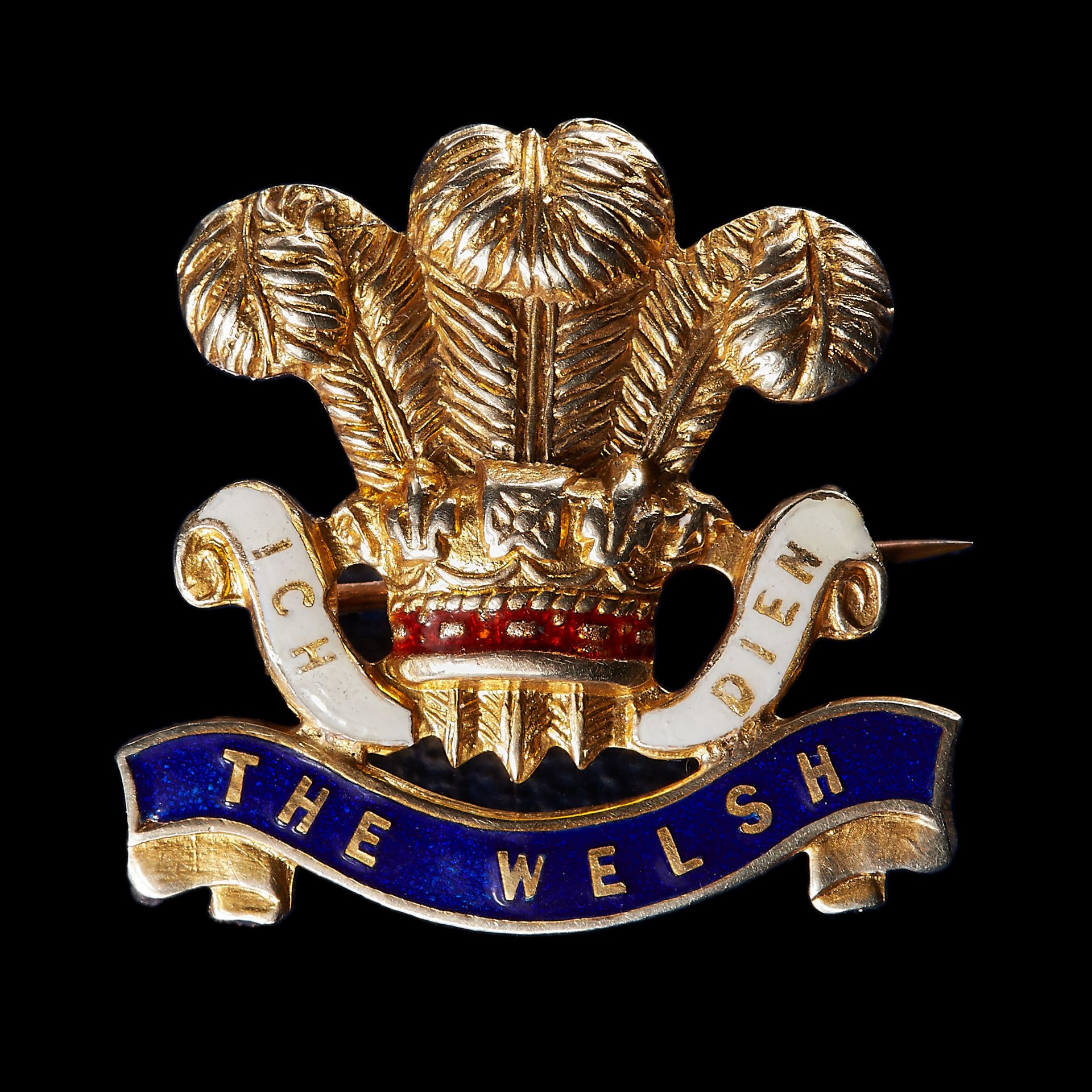 ENAMEL REGIMENTAL SWEETHEART BROOCH