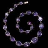 IMPRESSIVE AMETHYST RIVIERA NECKLACE