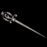 VICTORIAN DIAMOND SWORD BROOCH