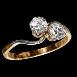 TWO STONE DIAMOND RING