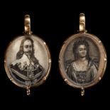 RARE 17TH CENTURY ROYAL MEMORIAL PENDANT