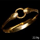 RARE ANTIQUE DOUBLE SNAKE BANGLE