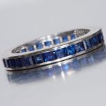 SAPPHIRE ETERNITY RING.