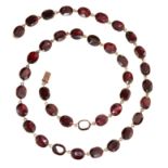 ANTIQUE GARNET RIVIERE NECKLACE