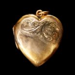 ANTIQUE HEART LOCKET PENDANT