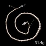 SINGLE STRAND PEARL NECKLACE