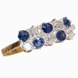 SAPPHIRE AND DIAMOND RING