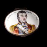 ANTIQUE ENAMEL PORTRAIT SNUFFBOX