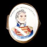 ANTIQUE ENAMEL PORTRAIT SNUFFBOX