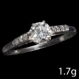 ART-DECO DIAMOND SOLITAIRE RING