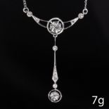 BELLE EPOQUE DIAMOND DROP NECKLACE