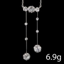 BELLE ÉPOQUE DIAMOND NEGLIGÉ PENDANT NECKLACE