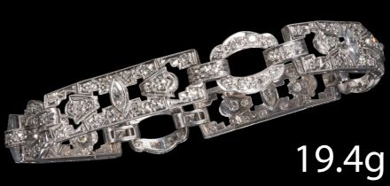 FINE ART-DECO DESIGN DIAMOND BRACELET