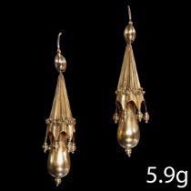 FINE VICTORIAN PAIR OF DROP EARRINGS