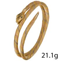 MULTI COLOR GOLD SNAKE BANGLE