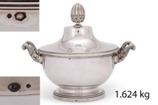 FINE ANTIQUE FRENCH SILVER TUREEN