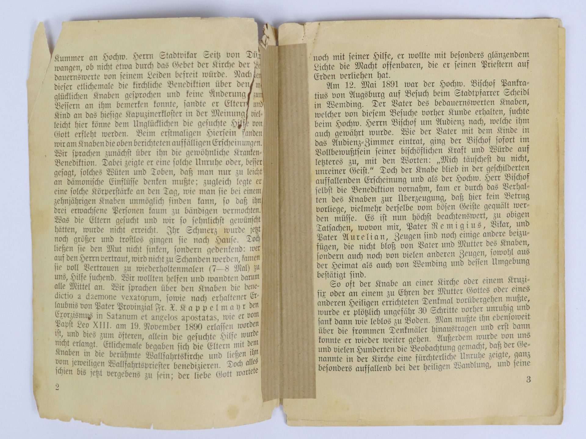 Bericht über Teufel- Austreibung - 1891 - Bild 3 aus 4