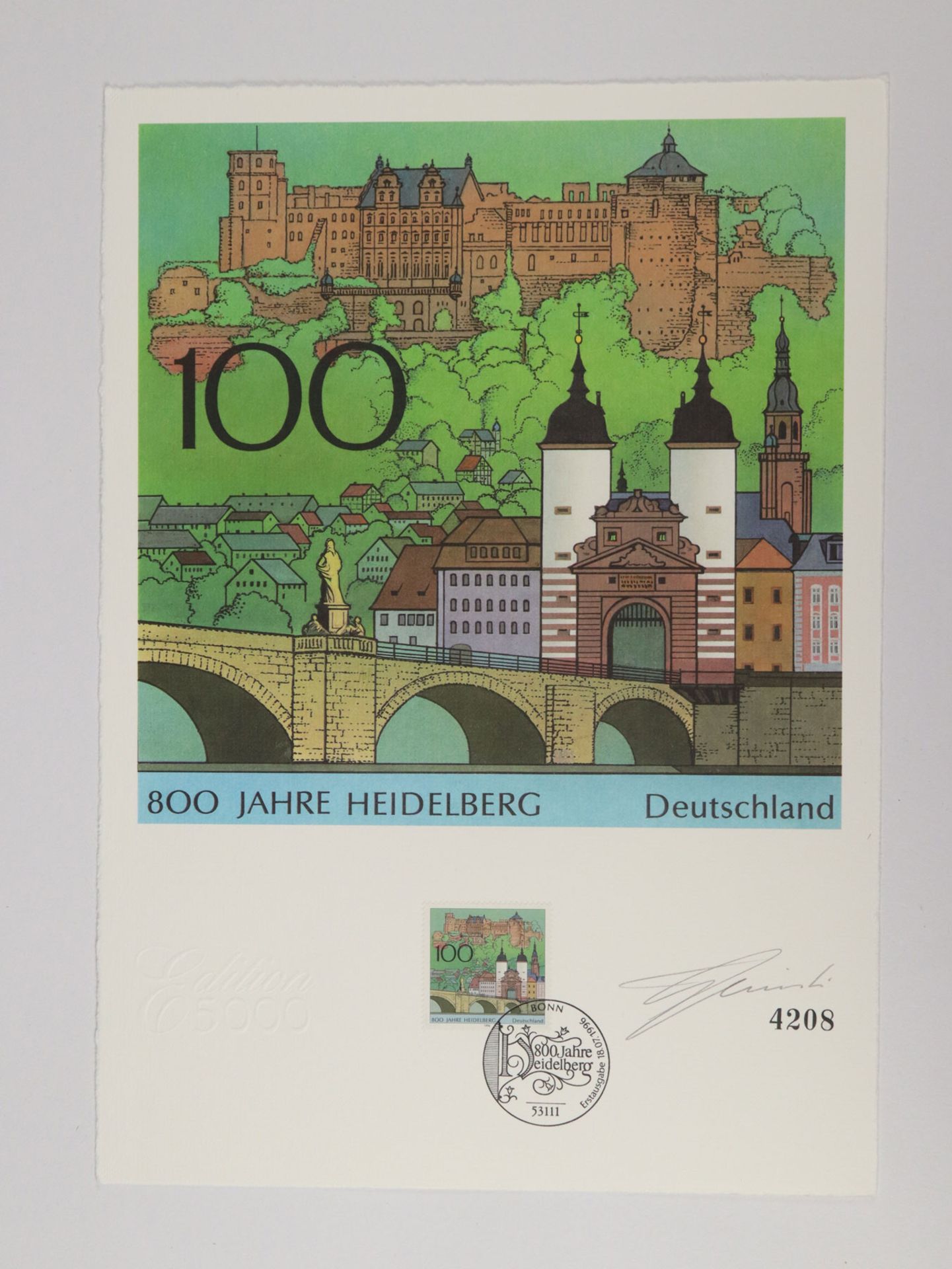 Briefmarken-Kunstgraphiken 1996 - Bild 8 aus 11