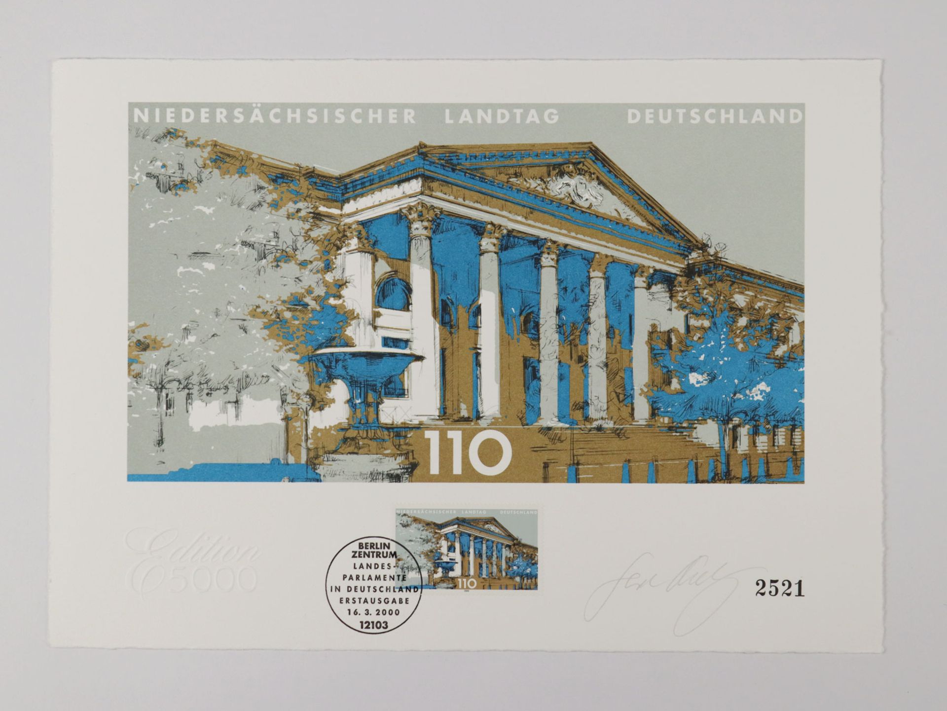 Briefmarken - Kunstgraphiken 2000 - Bild 7 aus 8