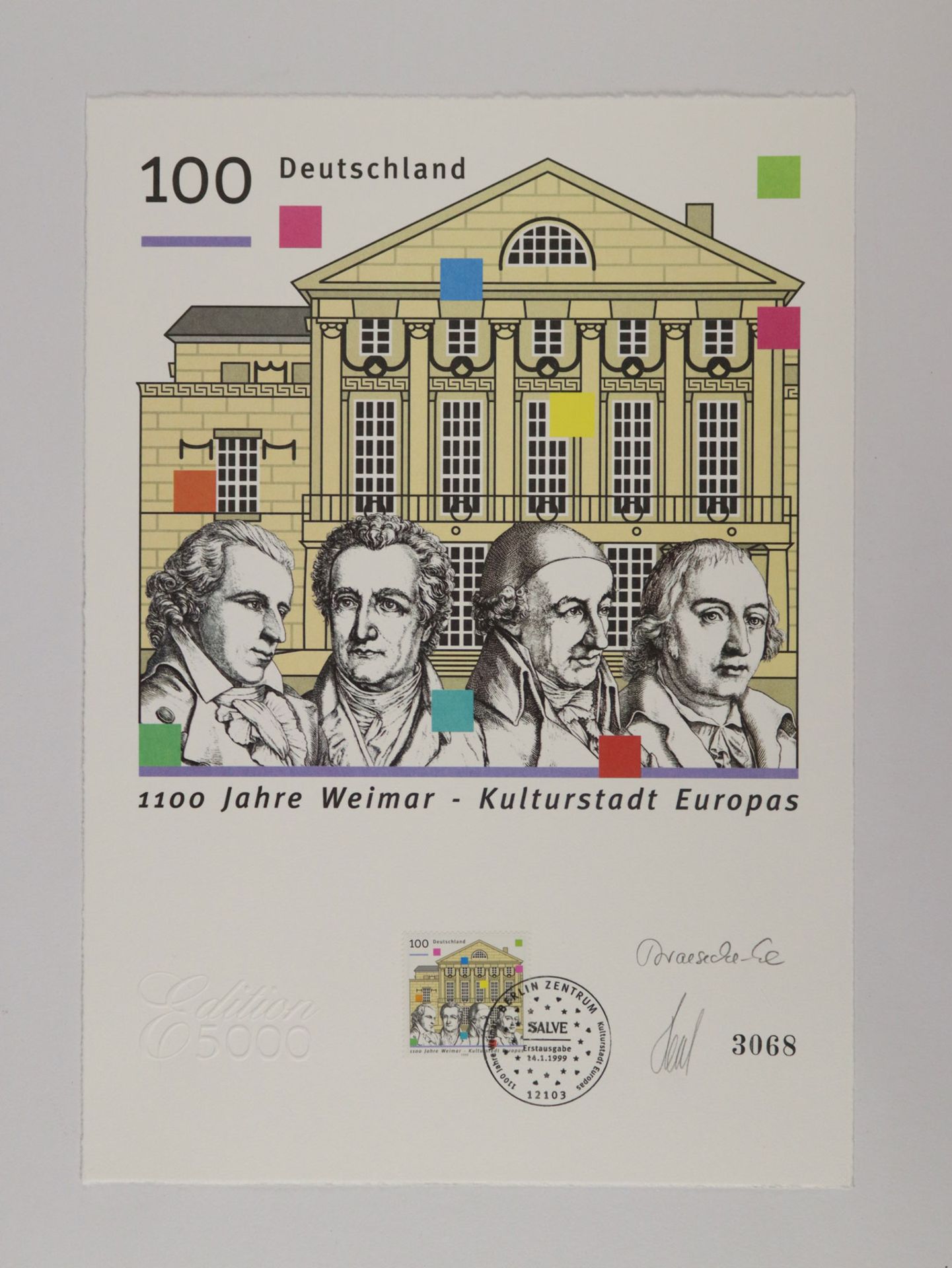 Briefmarken - Kunstgraphiken 1999
