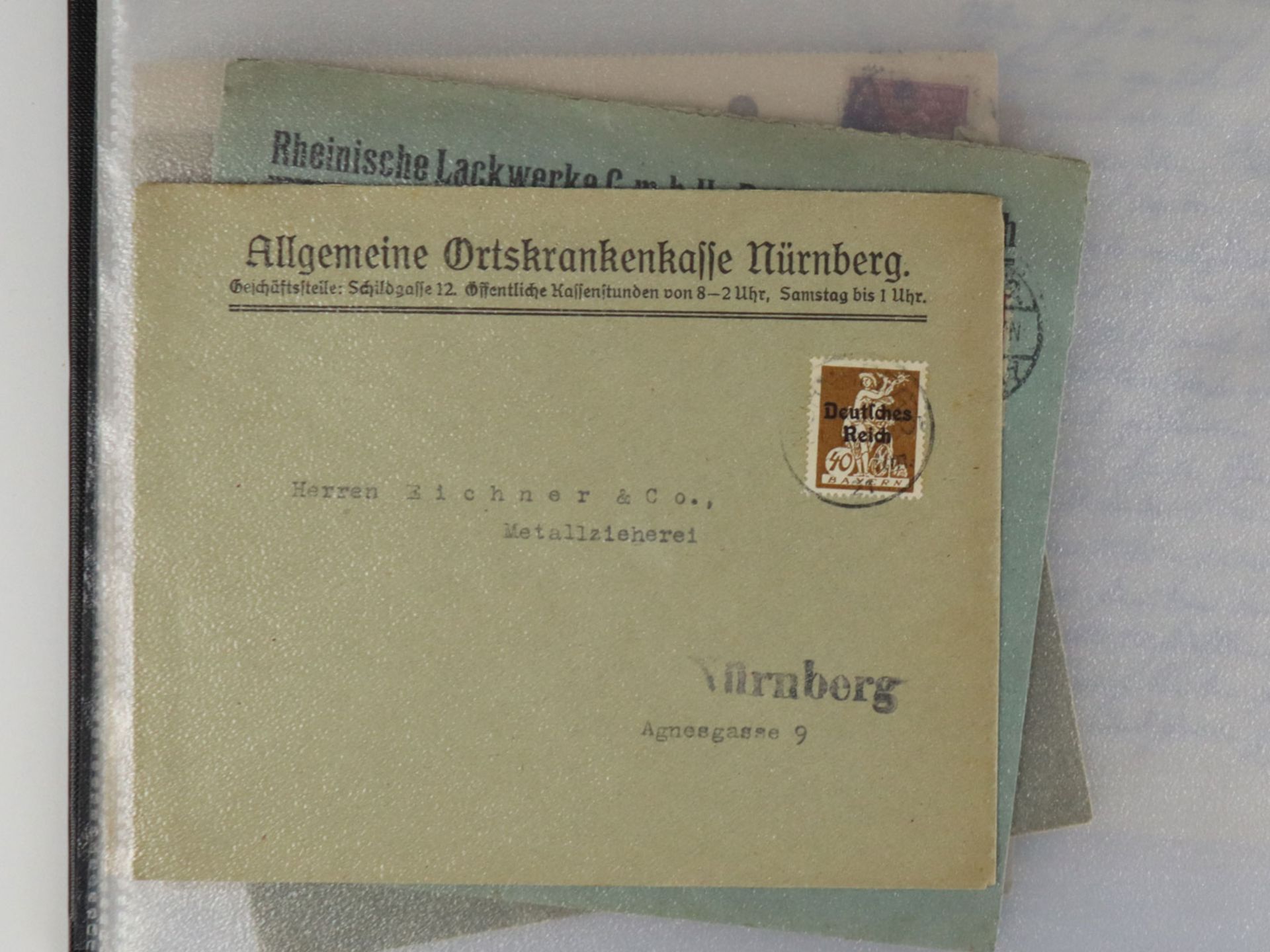 Konvolut Briefmarken und Postkarten - 3. Reich  - Bild 15 aus 15