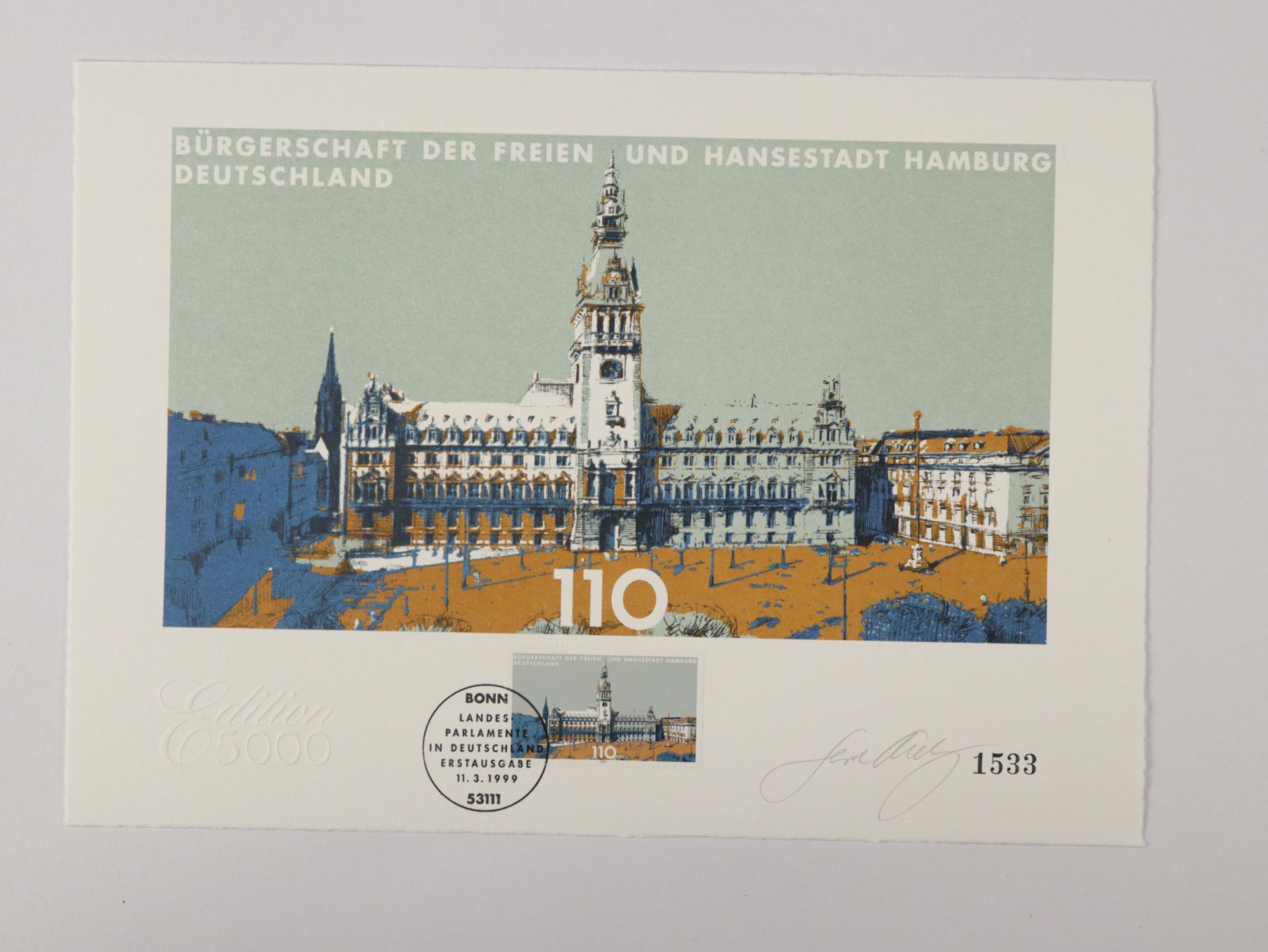 Briefmarken - Kunstgraphiken 1999 - Bild 4 aus 8
